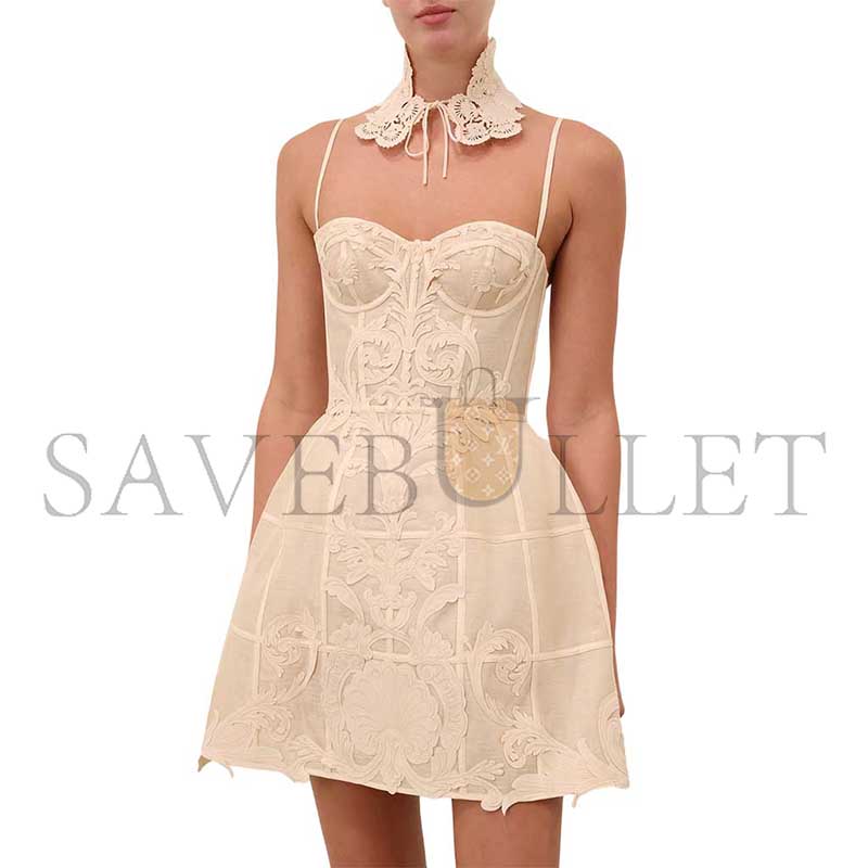 ZIMMERMANN REBELLION FILIGREE MINI DRESS 6350DC261